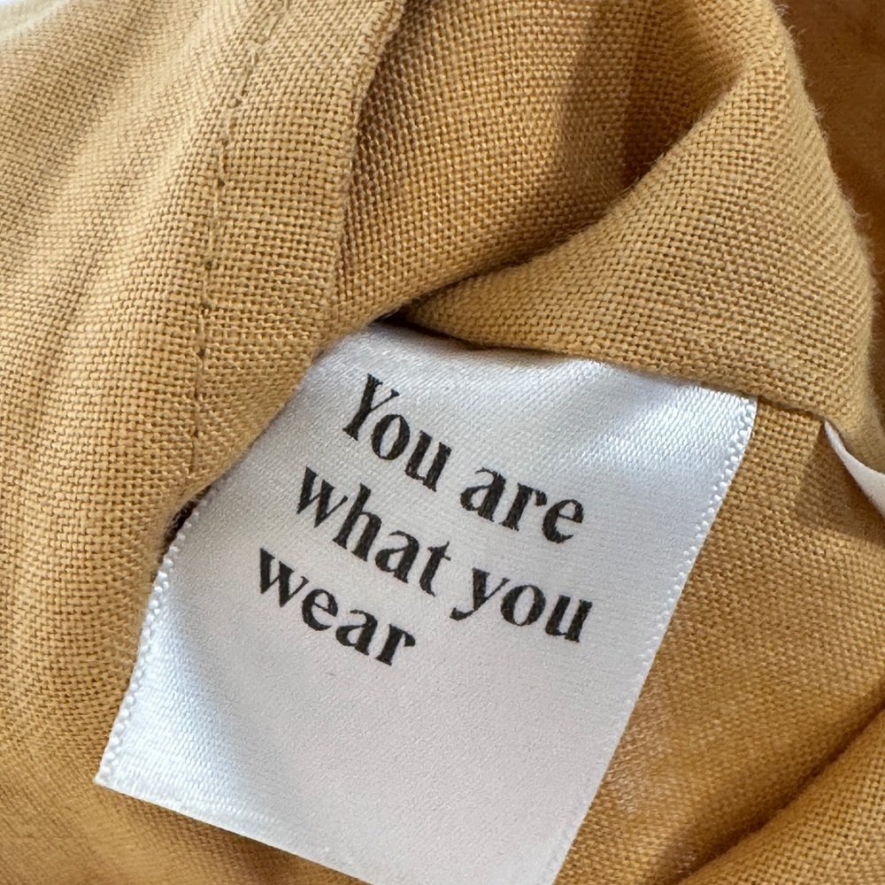 MATE the Label Linen Crop Tank Top S Made in LA Minimalist - Picture 3 of 5